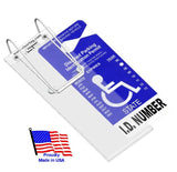 VisorTag Vertical Handicapped Parking Placard Holder & Protector