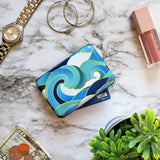 Enameled Wave Armored Wallet