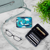 Enameled Wave Armored Wallet