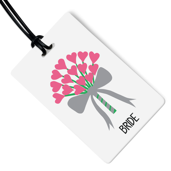 Bride Luggage Tag w/ Black Strap