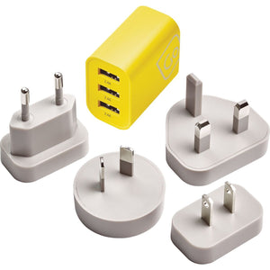 Go Travel Worldwide 3 Port USB-A Charger