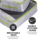Go Travel Set of 2 Deeper Packing Cubes (Green)