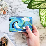 Enameled Wave Armored Wallet