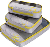 Go Travel Triple Packing Cubes (Yellow)