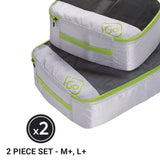 Go Travel Set of 2 Deeper Packing Cubes (Green)