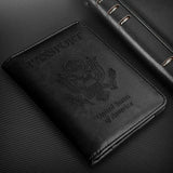 Anti-theft Anti Scanning RFID Multi-function Wallet Passport Holder: Black