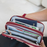 Travelon RFID Blocking Double Zip Wallet- Includes space for your mobile phone
