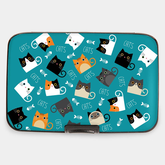 Cats with Fish Armored Wallet