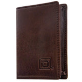 ID Stronghold - Men's RFID Wallet - High Capacity Just Cards Wallet - Brown