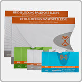 Smooth Trip RFID Blocking Protectors - 2 Passport holders and 6 card protectors