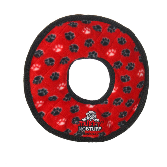 Tuffy No Stuff Ultimate Ring - Red, Durable, Squeaky Dog Toy